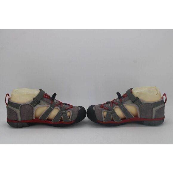 Keen Gray/red Sandals Size 4Y - Picture 7 of 11